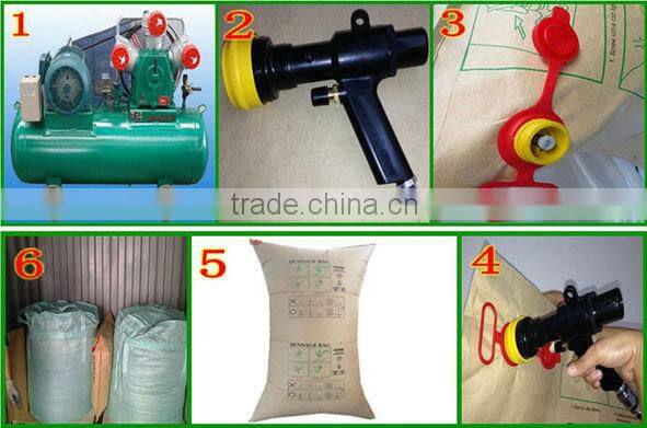 Best seller high quality kraft paper inflatable dunnage air bag for cargo protection
