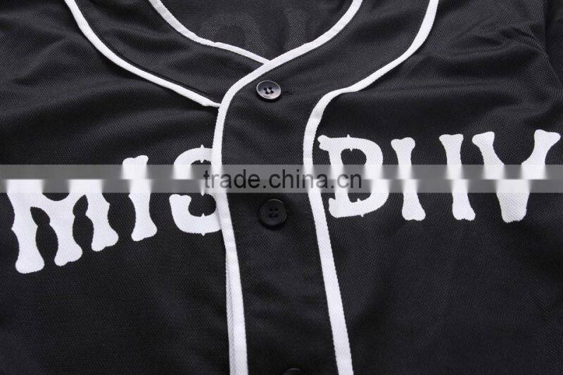2016 OEM service adults baseball uniforms custom blank baseball jersey custom sublimation