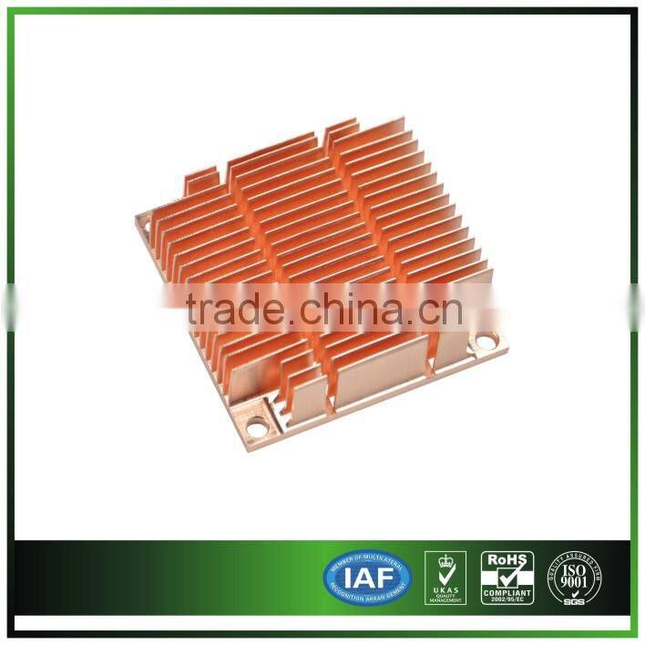 copper Skiving fin heat sink for medical equipment