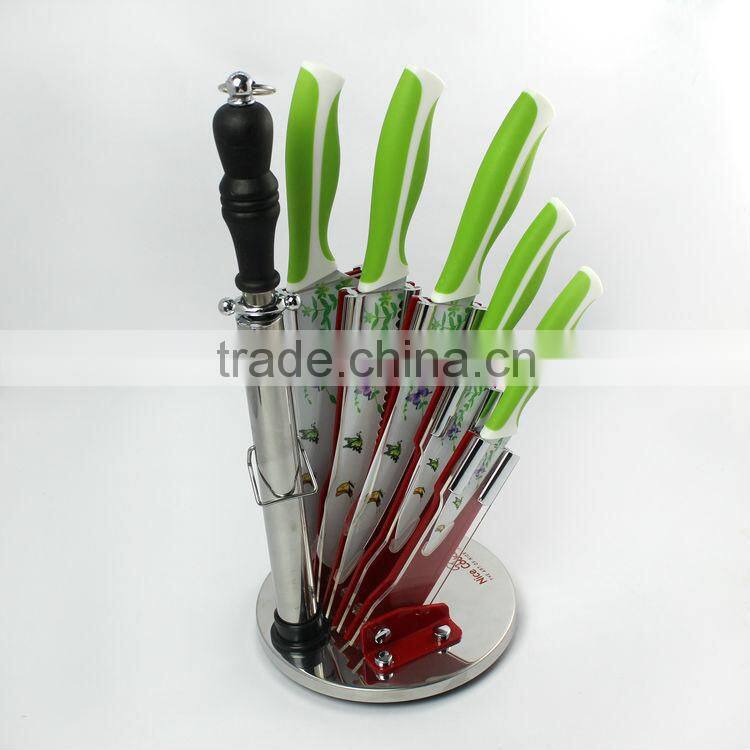 New style promotion 5pcs printing knife set