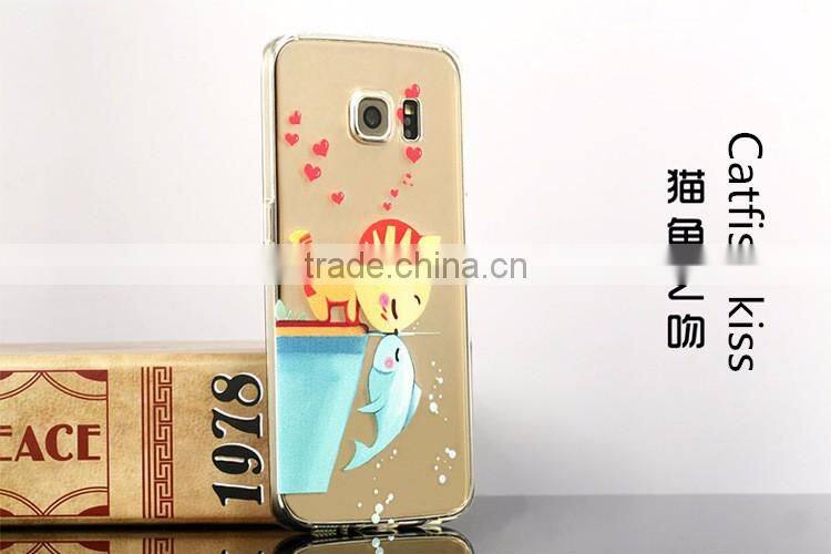 Exquisite transparent painted silicone soft case for Samsung