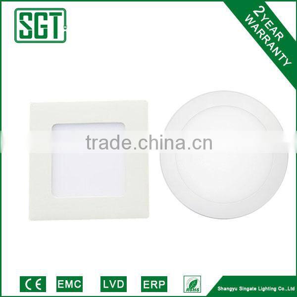 hot selling 6w IC driver thinner led panel lighting