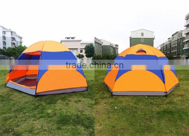 Travel Sport Earthquake Caulking Double Hexagonal Hiking Foldable Sun Beach European Camping Tent