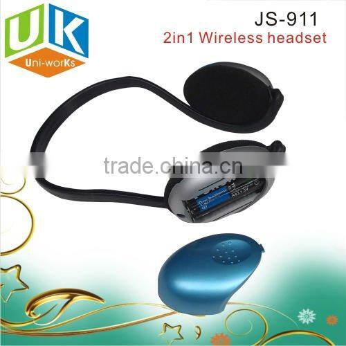 computer stereo wireless headset