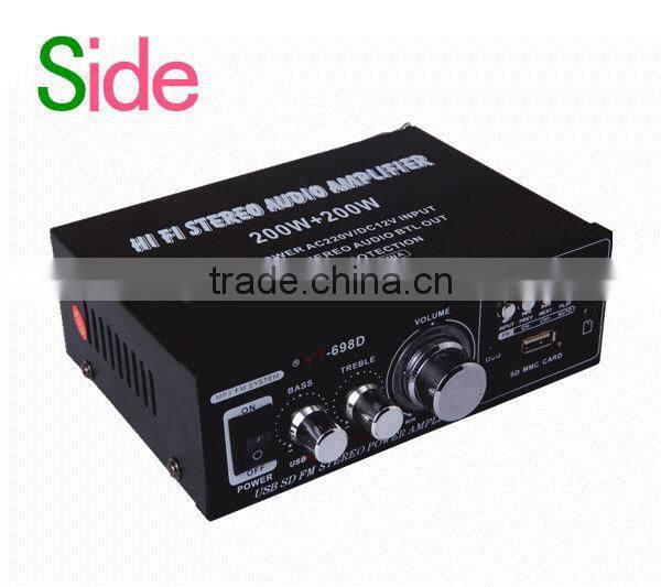 professional USB SD amplifier YT-698D support USB/SD/FM