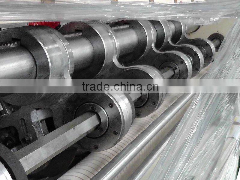Thin blade longitudinal cutting line pressing carton machine