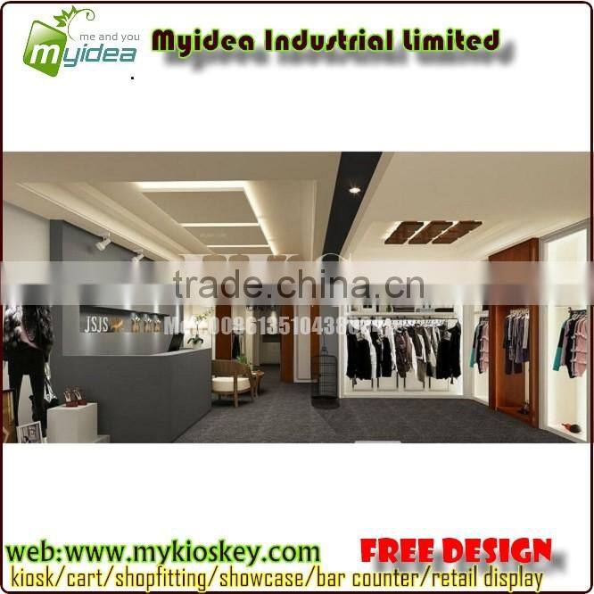 Clothing store display furniture of clothing store fixtures and clothing store display racks