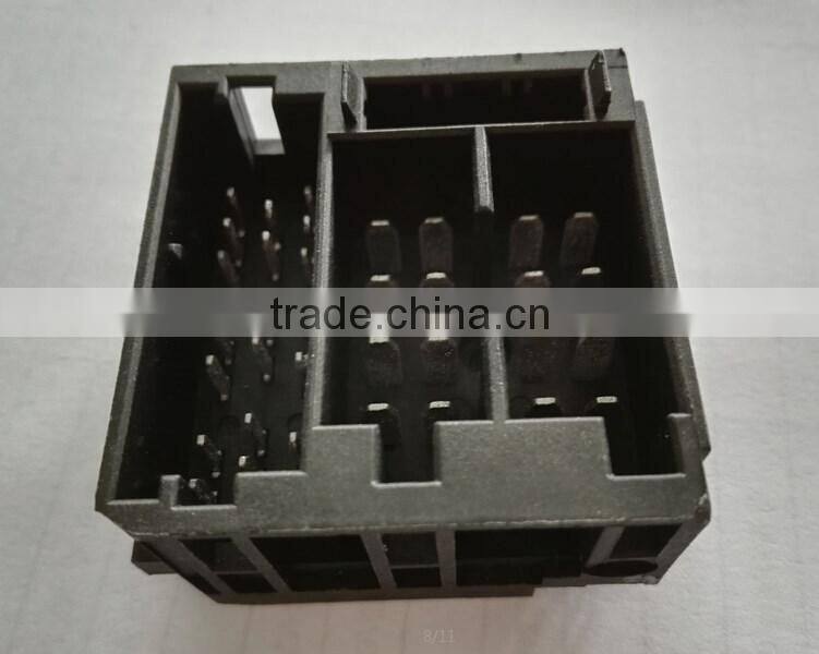 TS16949 factory Car audio iso stereo connector with contact assembly for automobile