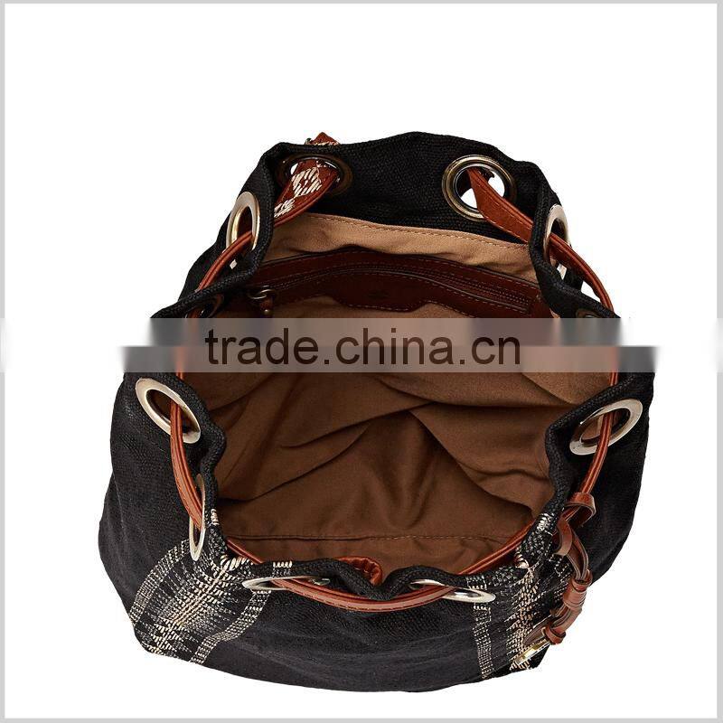 small quantity acceptable high quality wholesale custom leather strap backpack production