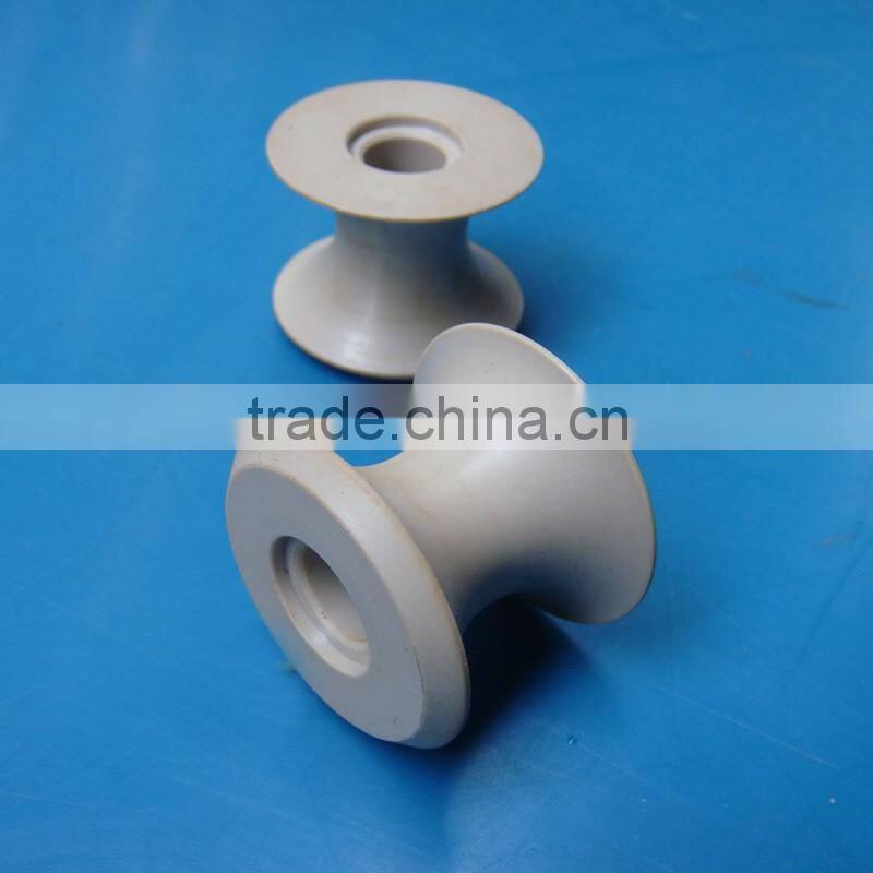 Customized wear-resistant mc nylon plastic rope sheave pulley as per your drawing
