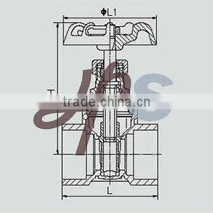 brass solder gate valve