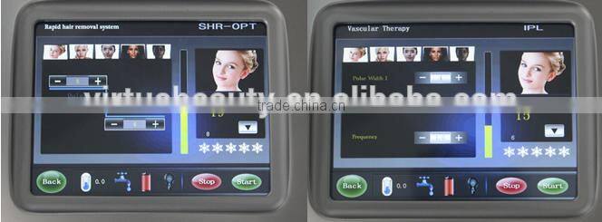 2016 new design fast&effective shr opt/ipl laser hair removal machine