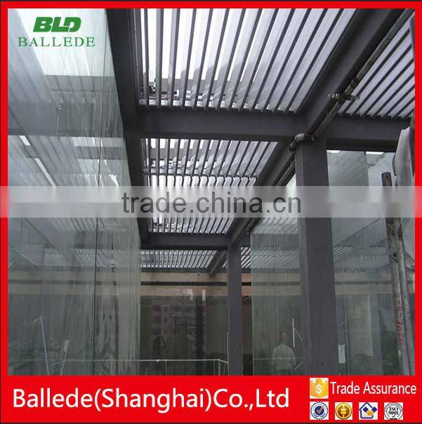 custom shape wall aluminum canopy louver