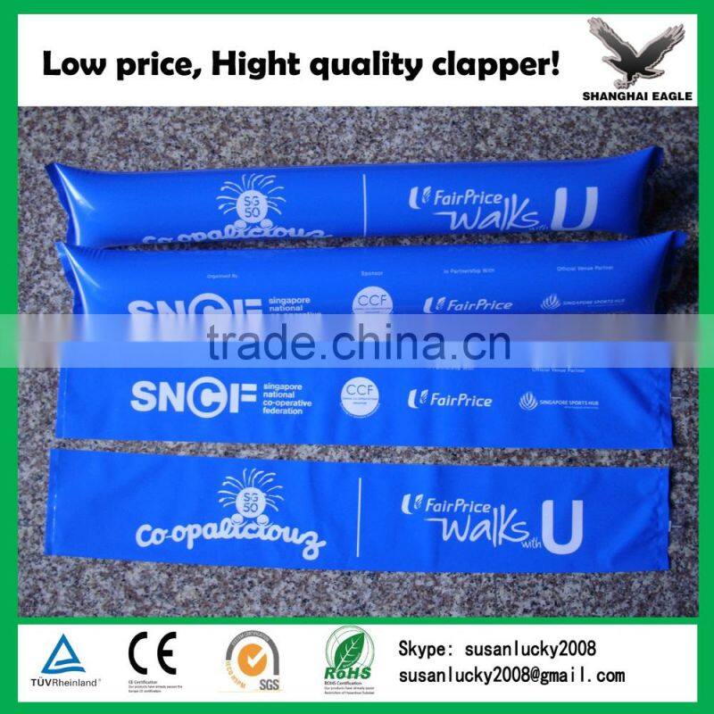 PE inflatable balloon stick clapper