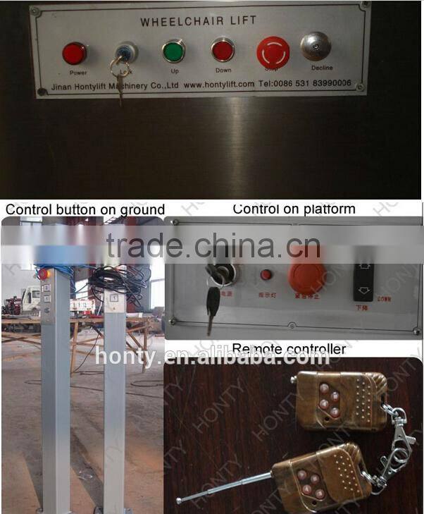 hot sale power bus wheelchair elevator lift