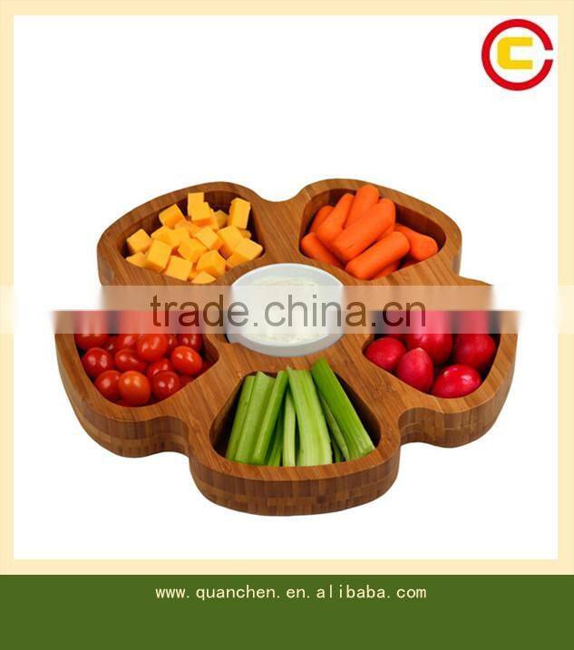 Petal Serving Platter , wooden