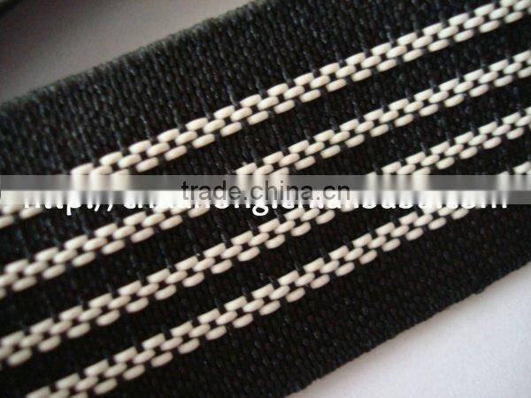 non-slip elastic webbingBlack polyester non-slip elastic webbing