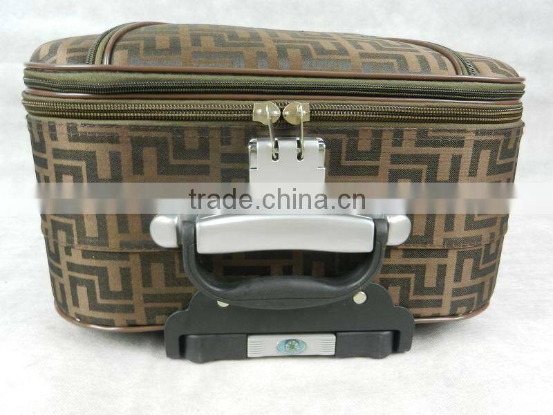 1pc promotional 22'' cabin luggage 600D1200D1680D polyester trolley luggage