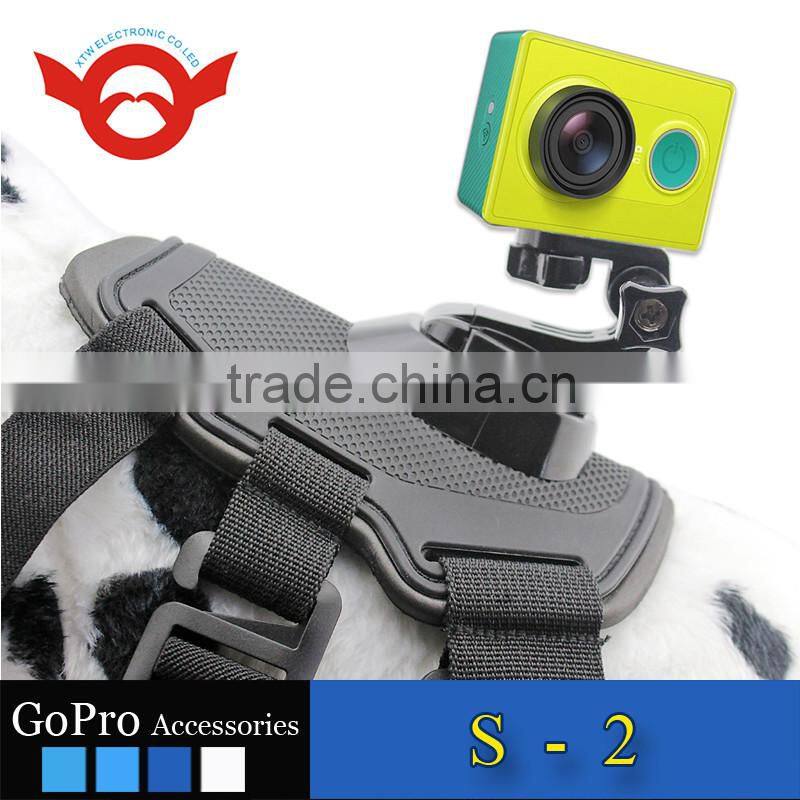 2016 New Wholesale Go Pro dog harness mount for Gopro Xiaomi Yi SJCAM Camera and Smart phone high quality dog harness mount