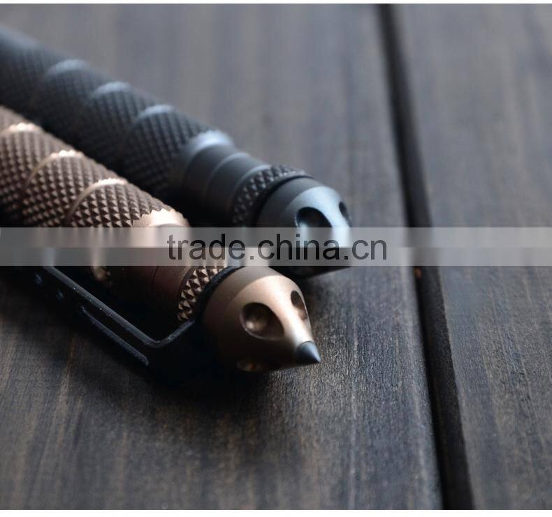 Tungsten steel head tactical pen , Self Defense breaking glass pen