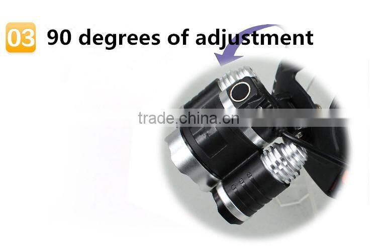 Wholesale product NEW Arrival 3T6 High Power Headlamp LED 4-Mode Aluminum Headlamp LED Headlight