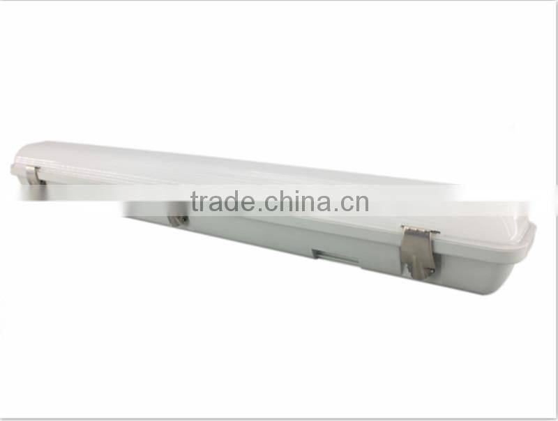 dimmable 5ft 1500mm IP65 LED vapor tight light fixture with sensor and emergency kit