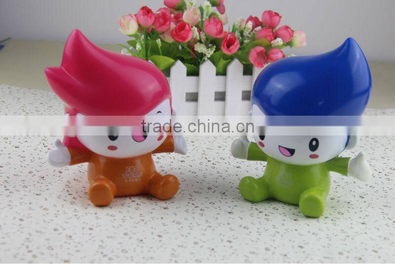 lovly figures model plastic pvc coin bank for kids