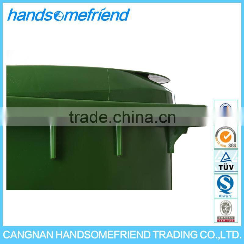 240 liters Plastic dustbin with wheels waste bin,plastic garbage can,large dustbin