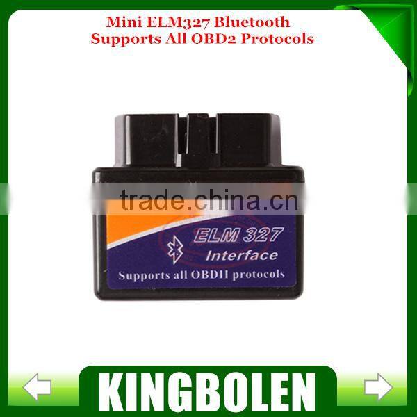 Super Mini ELM327 Bluetooth V1.5 OBDII Auto Scanner Mini327 OBD2 Car Diagnostic Tool ELM 327 works on Android Torque