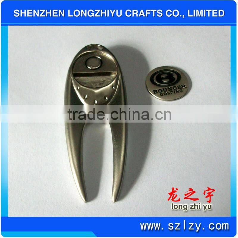 OEM Golf Divot Tool Custom Logo Ball Marker Hat Clip