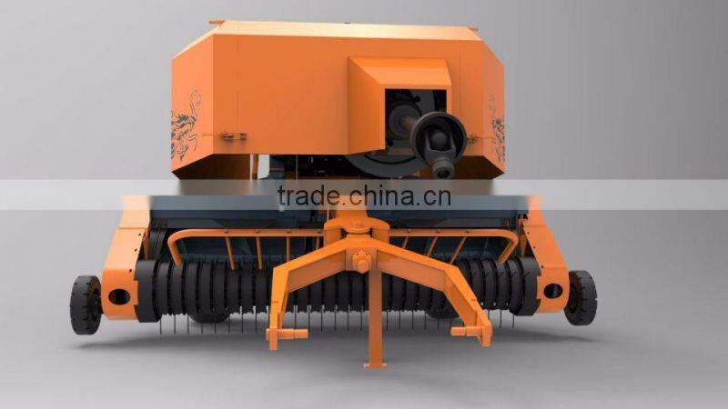 Trail-type wheat straw bander