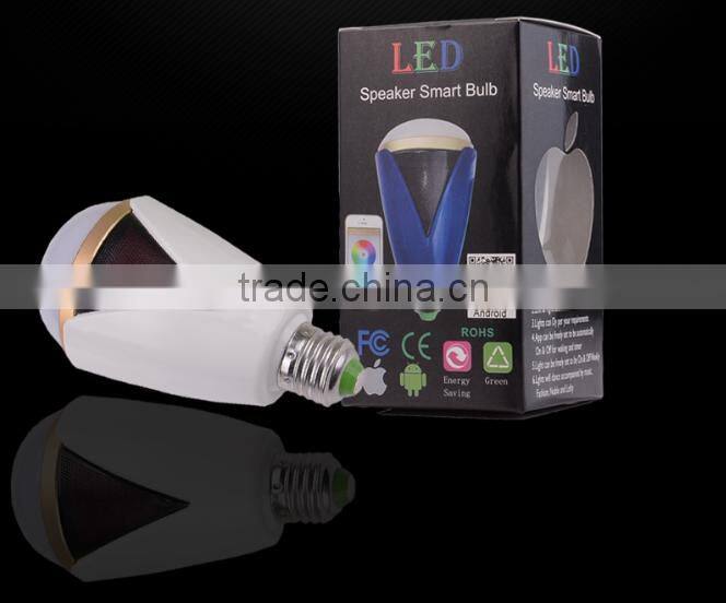 20m wireless range bluetooth led music light bulb