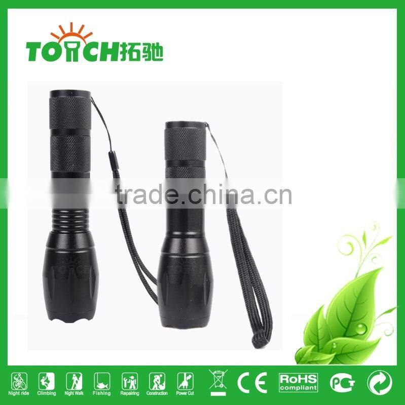 promotion E17 XM-L T6 2000Lumens led Torch Zoomable waterproof LED Flashlight Torch light For 3xAAA