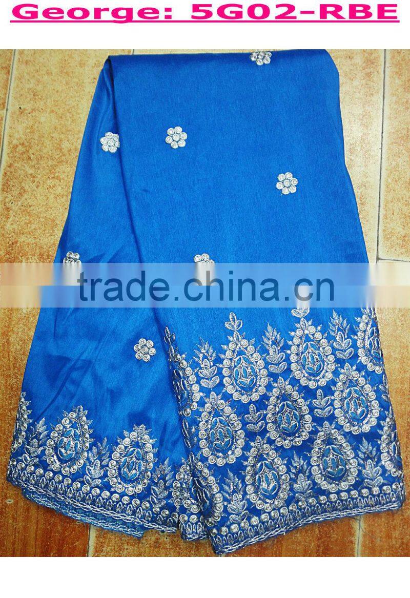 New arrival soft & nice African styles george lace fabrics wholesale