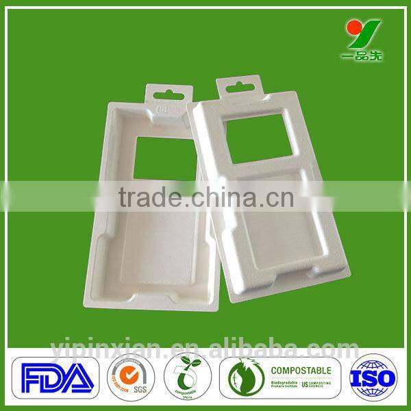 Recycled environmental molded pulp tray cheap plant fiber paper packaging