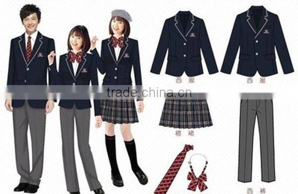 Wholesale children uniform fabric school uniform fabric pongee fabric clothing