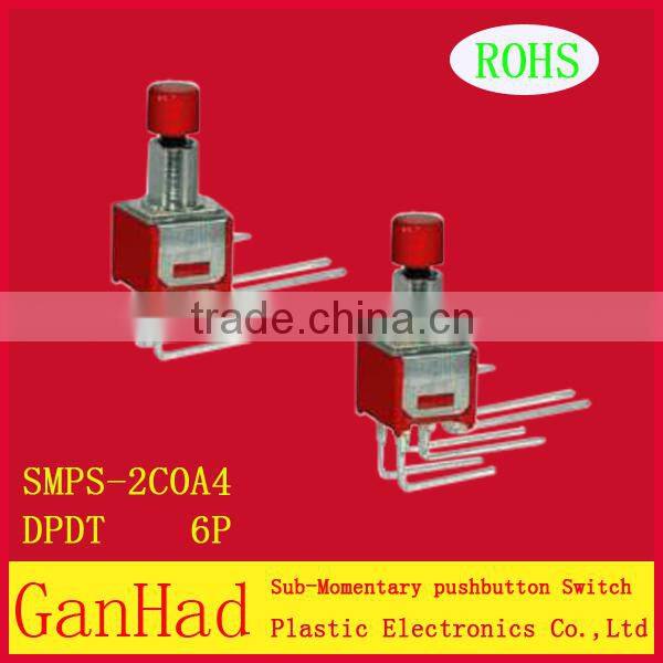 spdt 9 pin mini toggle switch&sub-monentary pushbutton switch