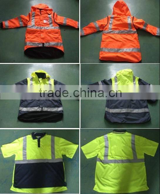 high visibility functional reflective safety jacket