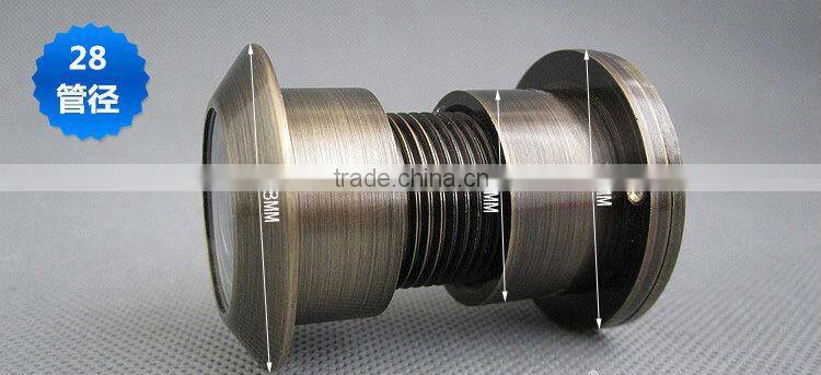 200 Degree high-definition wide angel lens polished Brass Material Door Viewer with cover