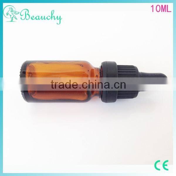2015 beauchy New Product dropper bottle glass 10ml glass bottles essential oils with rubber pipette childproof cap