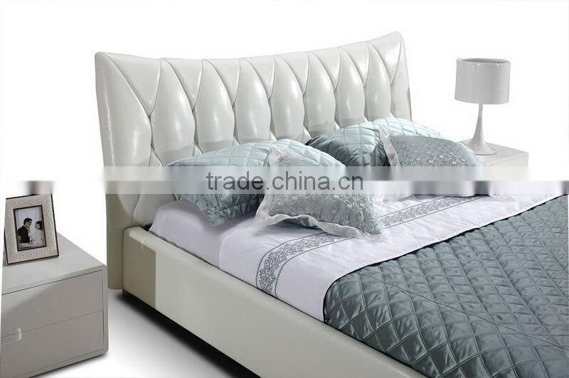 Hot selling modern Europe style leather bed