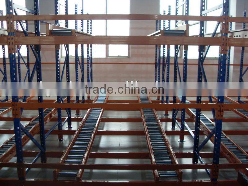 live storage roller slide rack industrial operation equipment