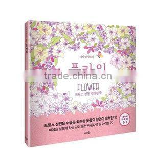 2015 Wholesale new arrive hand-painted secret garden series flower coloring books for adult