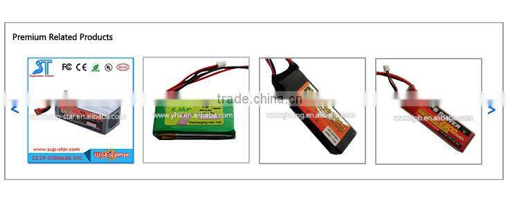 11.1V Lipo battery 3S 25C rechargeable battery pack 4000mAh for remote control helicopter