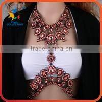 Top selling brand style handmade beaded choker statement necklace, necklace bead