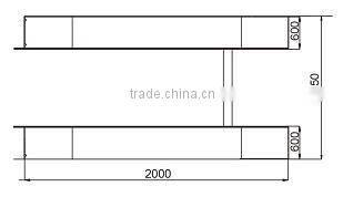 min height 110mm scissor hydraulic lift for the chassis car