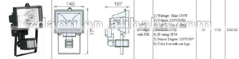 1000W Halogen floodlight