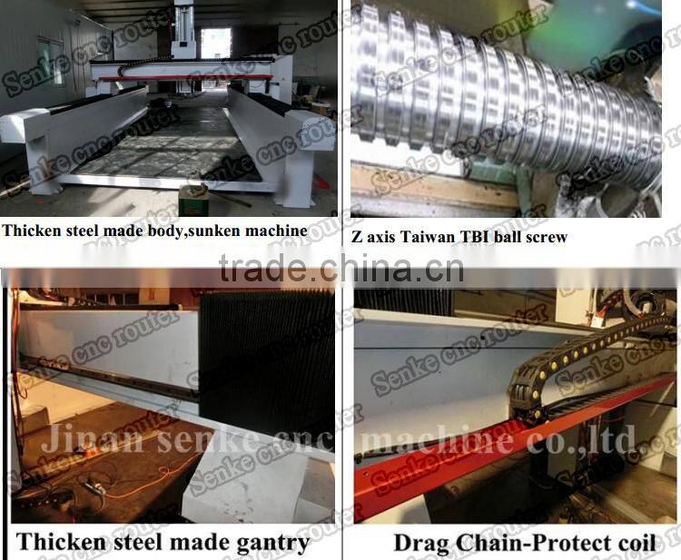 Spindle rotate 180 degree freely computer control cnc surfboard shaping machine