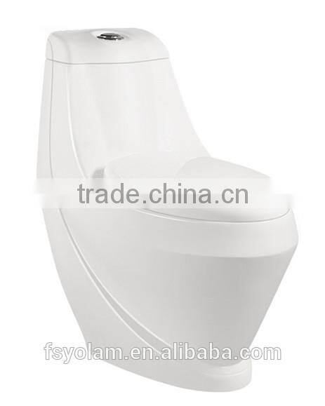 Classical style one piece p trap water closet and wc toilet