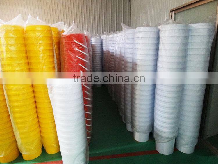5L Wholesale round clear food grade PP plastic bucket with lid with handle